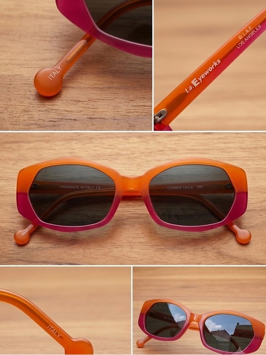 L.a. Eyeworks- Corner Table Geometric Sunglasses (made in Italy)